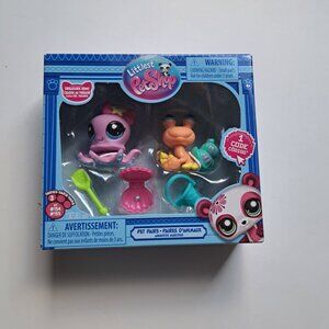 Littlest Pet Shop G7 Treasure Hunt Pet Pairs Series 3 #154 Octopus #155 Crab New